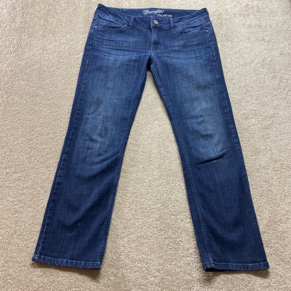 Wrangler Jeans‎ Mens 11x30 Straight Leg Low Rise Dark Wash Denim